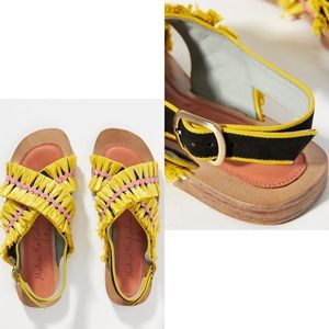 Meher Kakalia Ponza Liku Sandals-Women’s Size: EU 35-Color: Black Motif-NEW!!